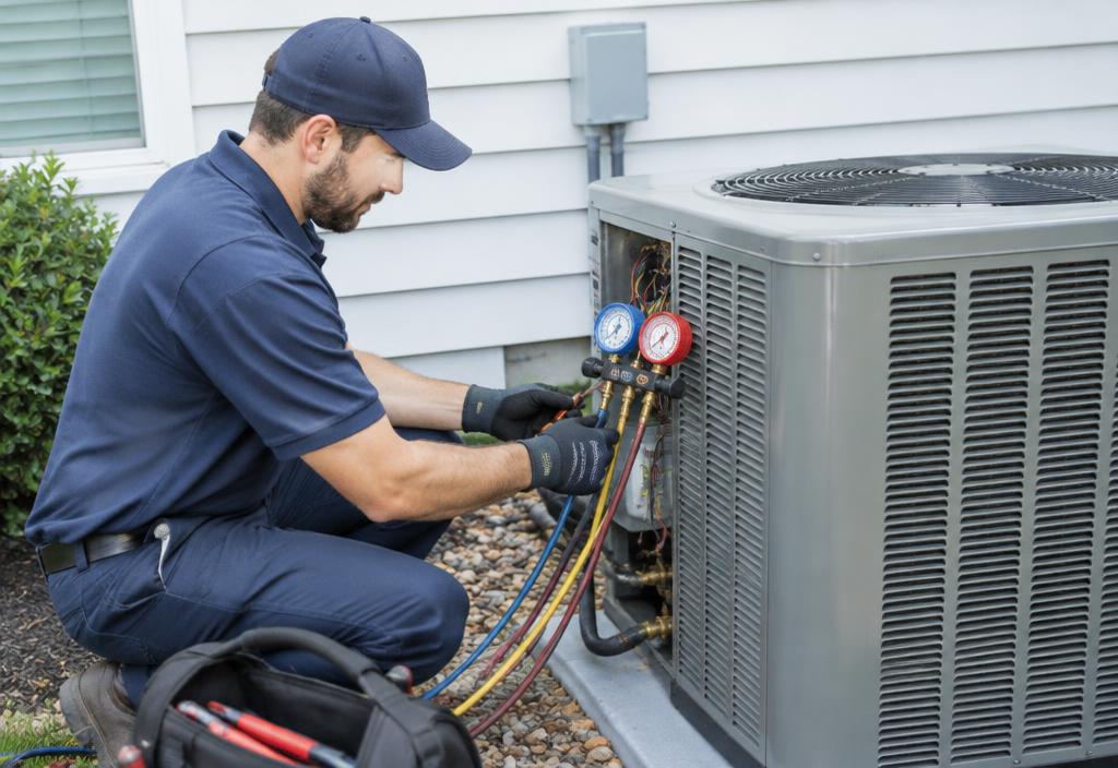 HVAC service illustration