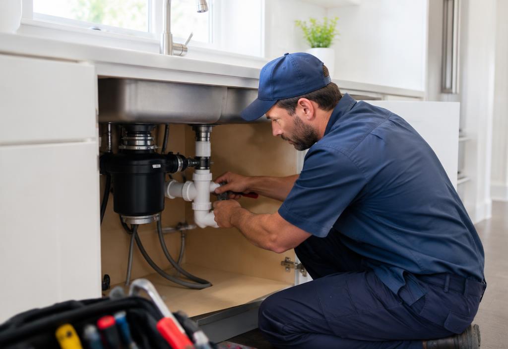 Plumbing service illustration
